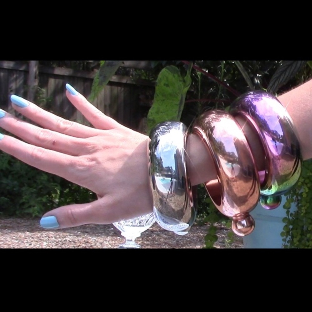 Rainbow flask bracelet